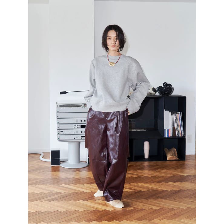 【Htage】パワーショルダーバックデザインスウェット | Ungrid | 詳細画像9 