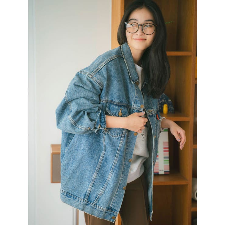 ブルー | ビッグシルエットデニムジャケット | Ungrid
