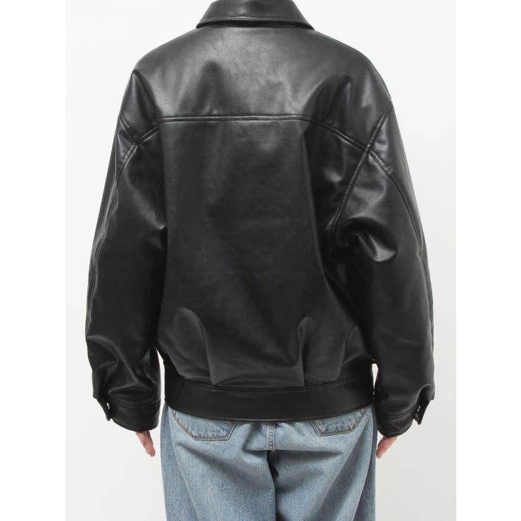 ポケットデザインフェイクレザーブルゾン | Ungrid | 詳細画像35 