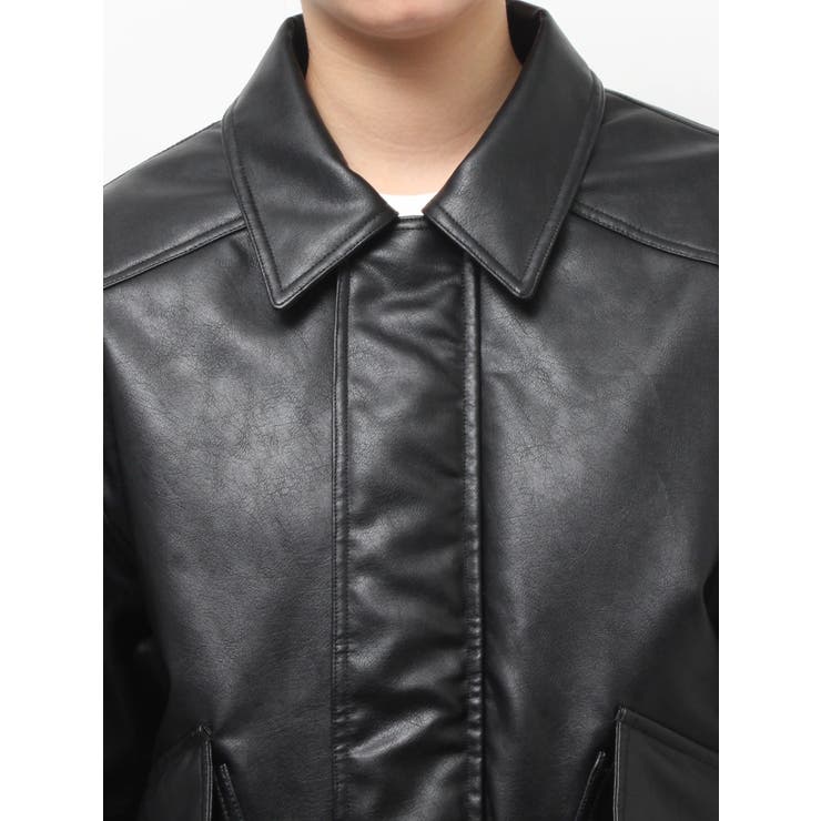 ポケットデザインフェイクレザーブルゾン | Ungrid | 詳細画像36 