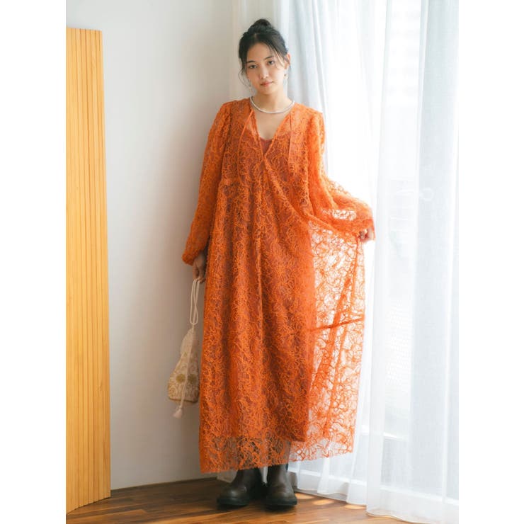 起毛レースワンピース | Ungrid | 詳細画像10 