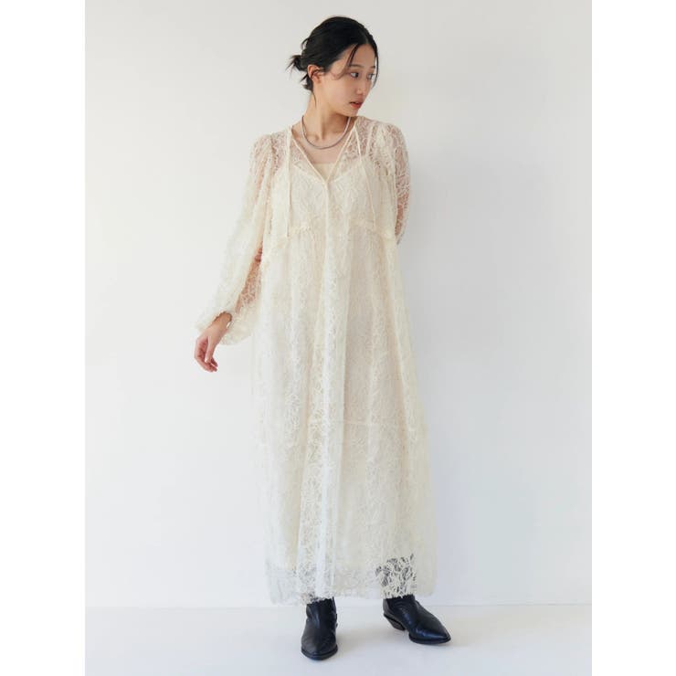 起毛レースワンピース | Ungrid | 詳細画像2 