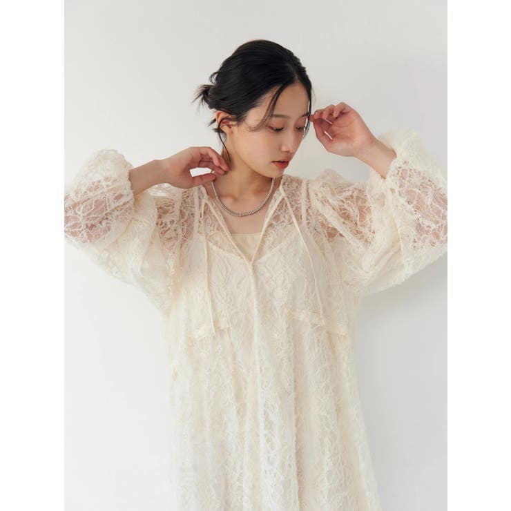 起毛レースワンピース | Ungrid | 詳細画像7 