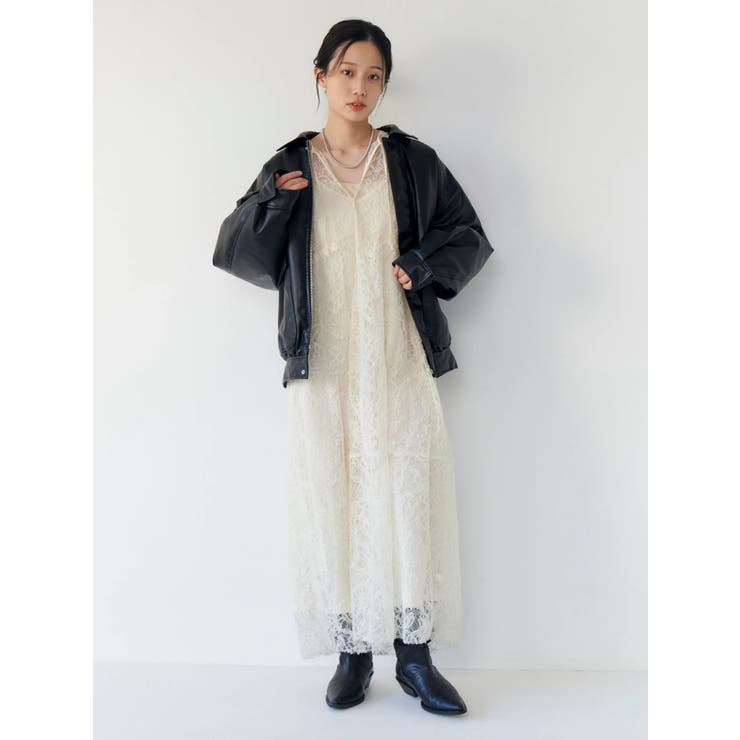 起毛レースワンピース | Ungrid | 詳細画像8 