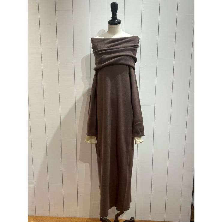 ブラウン | オフショルニットワンピース | Ungrid