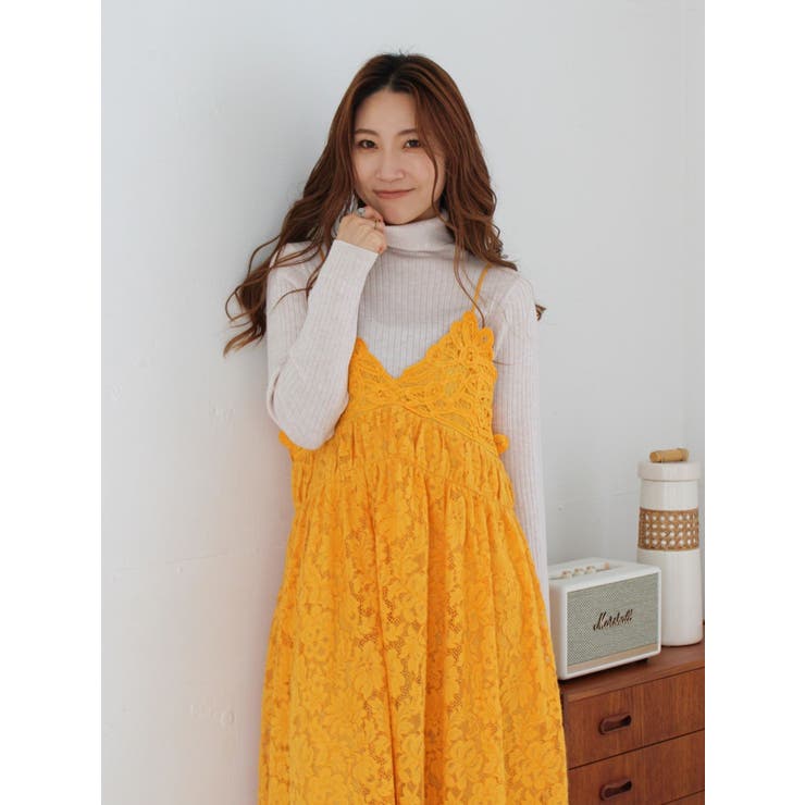 バテン起毛レースキャミワンピース | Ungrid | 詳細画像11 