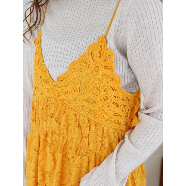 バテン起毛レースキャミワンピース | Ungrid | 詳細画像13 