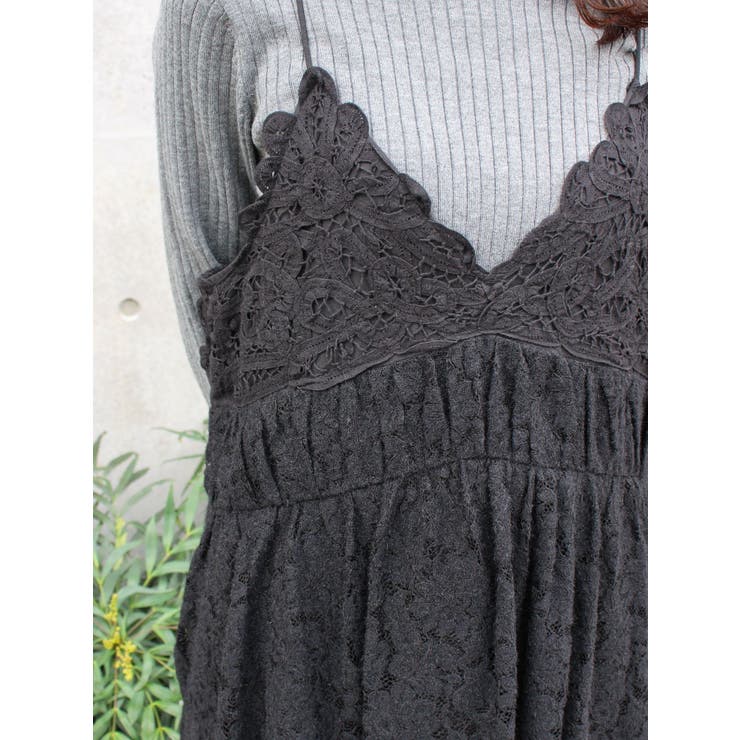 バテン起毛レースキャミワンピース | Ungrid | 詳細画像19 