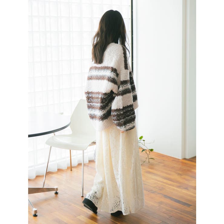 バテン起毛レースキャミワンピース | Ungrid | 詳細画像5 