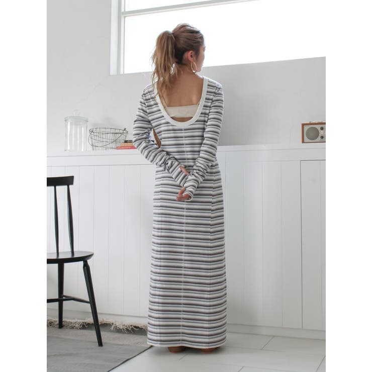 バックオープンテレコカットワンピース | Ungrid | 詳細画像2 