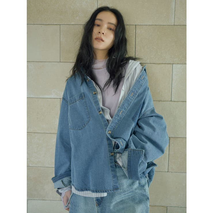 ポケットデザインデニムシャツ | Ungrid | 詳細画像2 