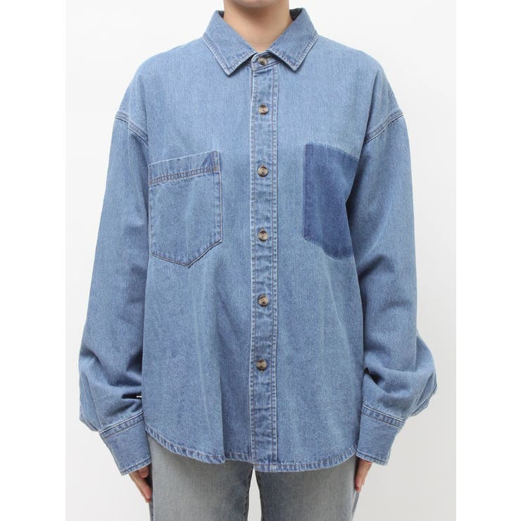 ポケットデザインデニムシャツ | Ungrid | 詳細画像29 