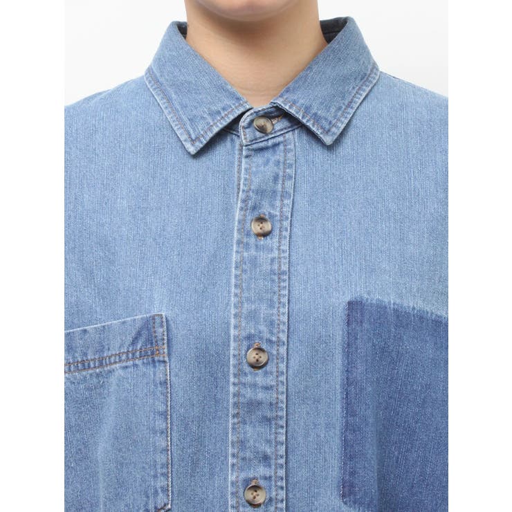 ポケットデザインデニムシャツ | Ungrid | 詳細画像32 