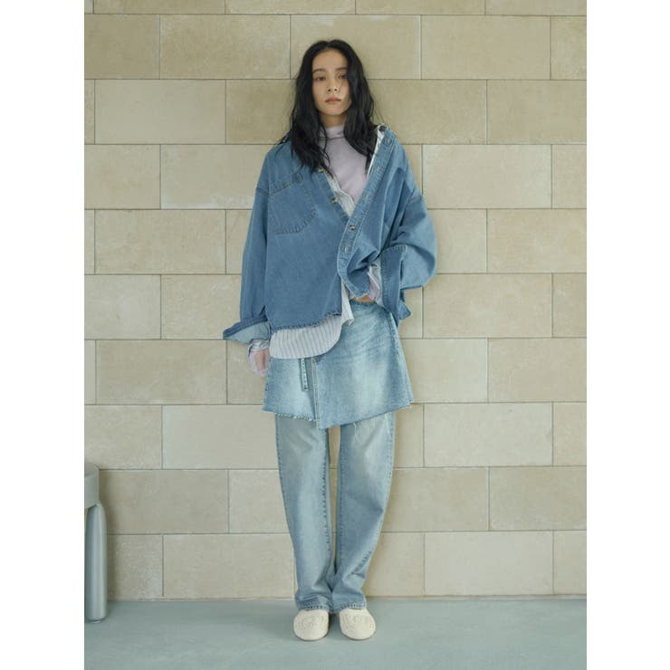 ポケットデザインデニムシャツ | Ungrid | 詳細画像6 