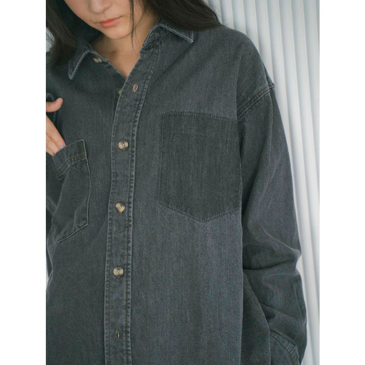 ポケットデザインデニムシャツ | Ungrid | 詳細画像9 
