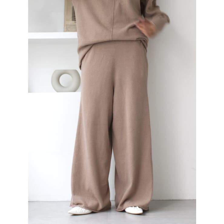 ミニループヤーンワイドニットパンツ | Ungrid | 詳細画像10 