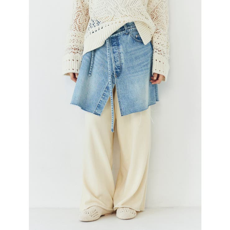 ミニループヤーンワイドニットパンツ | Ungrid | 詳細画像5 