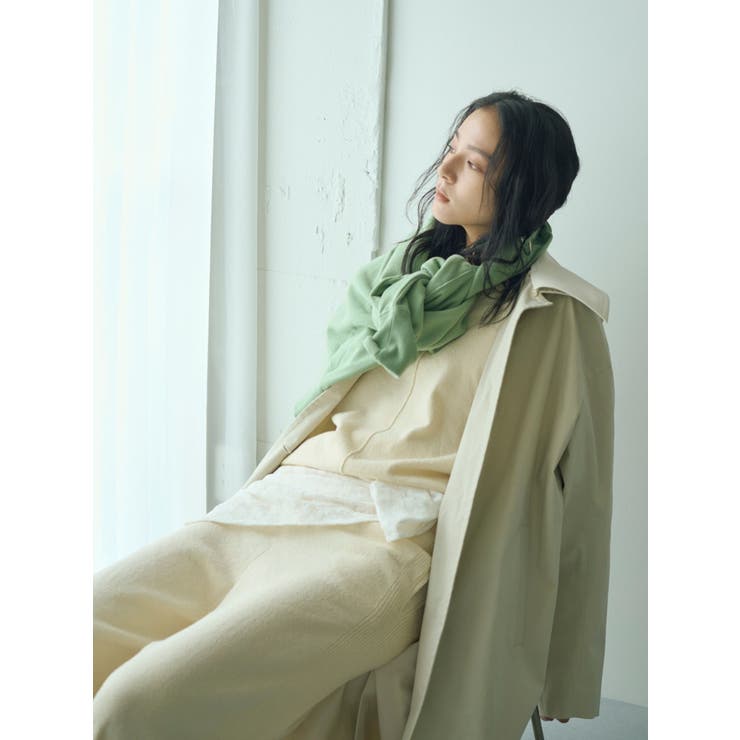 アイボリー | ミニループヤーンワイドニットパンツ | Ungrid