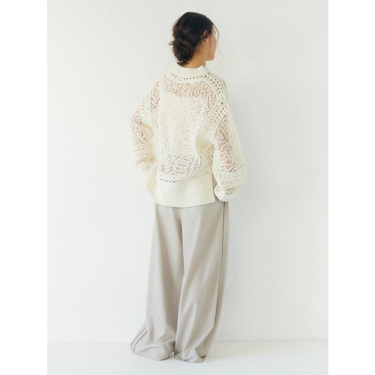 ウエストデザインラインパンツ | Ungrid | 詳細画像12 