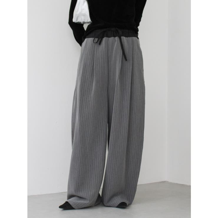 ウエストデザインラインパンツ | Ungrid | 詳細画像2 