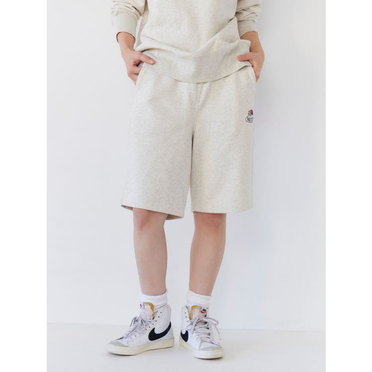 FRUIT OF THE LOOM別注 ロゴスウェットハーフパンツ | Ungrid | 詳細画像1 