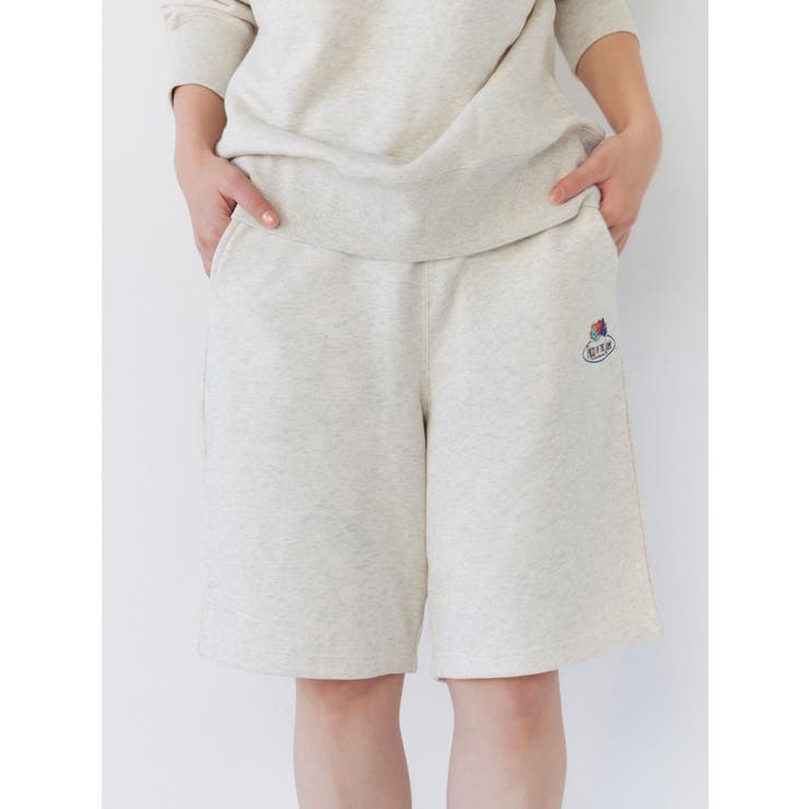 FRUIT OF THE LOOM別注 ロゴスウェットハーフパンツ | Ungrid | 詳細画像7 