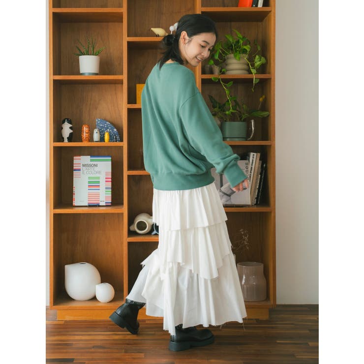 カットオフデザインラッフルスカート | Ungrid | 詳細画像12 