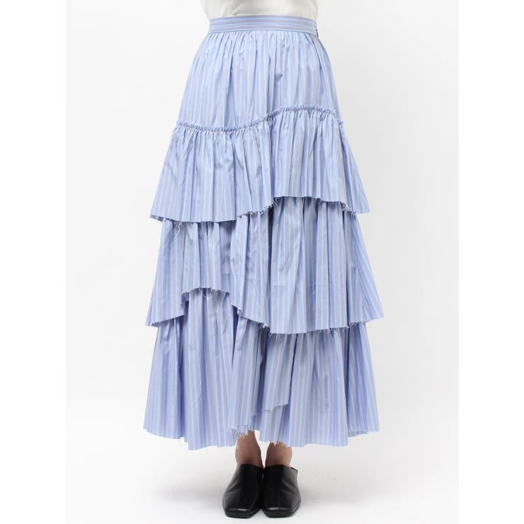 カットオフデザインラッフルスカート | Ungrid | 詳細画像19 