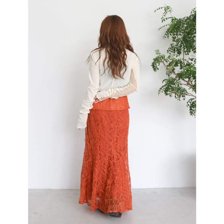 起毛レースマーメイドスカート | Ungrid | 詳細画像17 