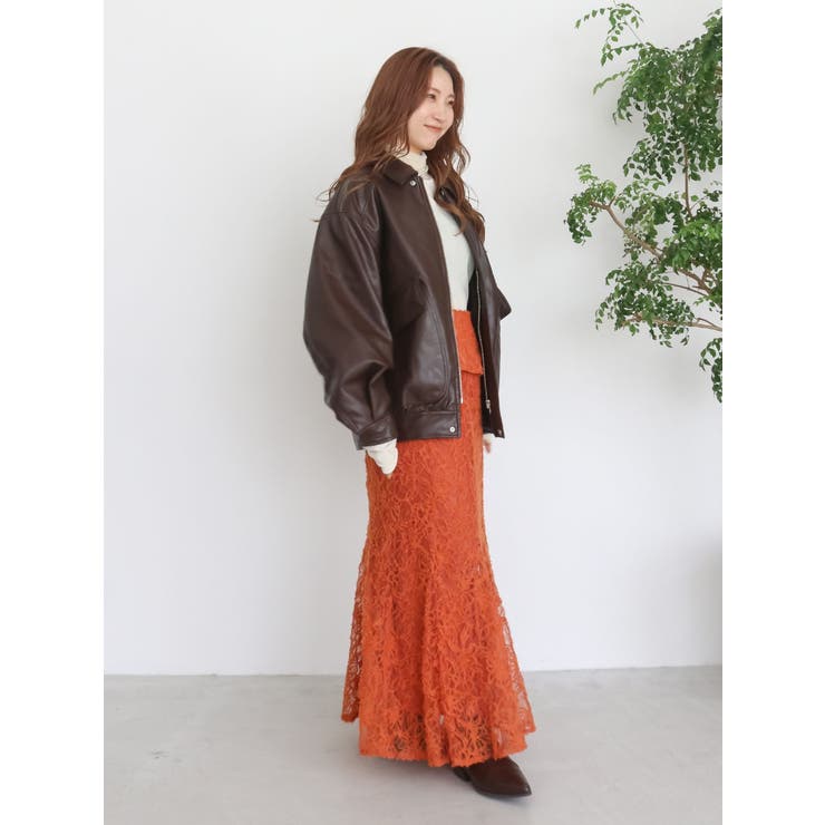 起毛レースマーメイドスカート | Ungrid | 詳細画像19 