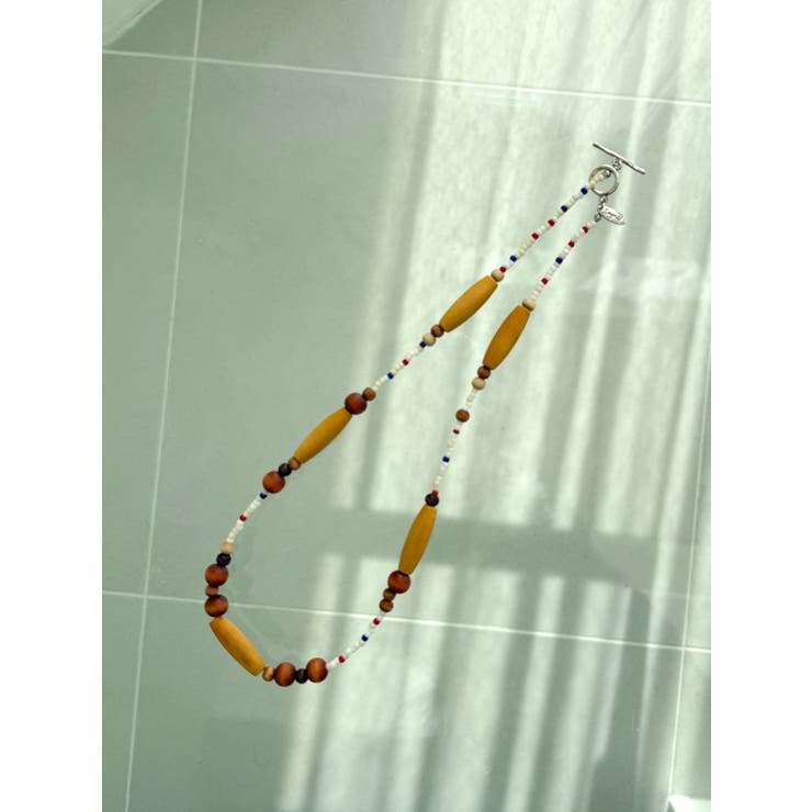 ウッドコンビビーズネックレス | Ungrid | 詳細画像2 