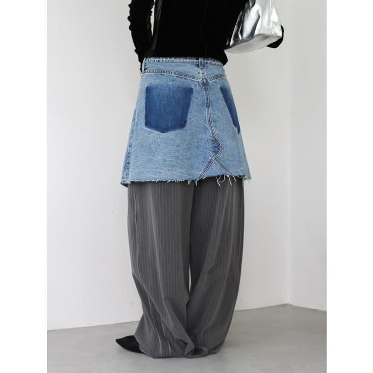 ポケットデザインデニムラップスカート | Ungrid | 詳細画像10 