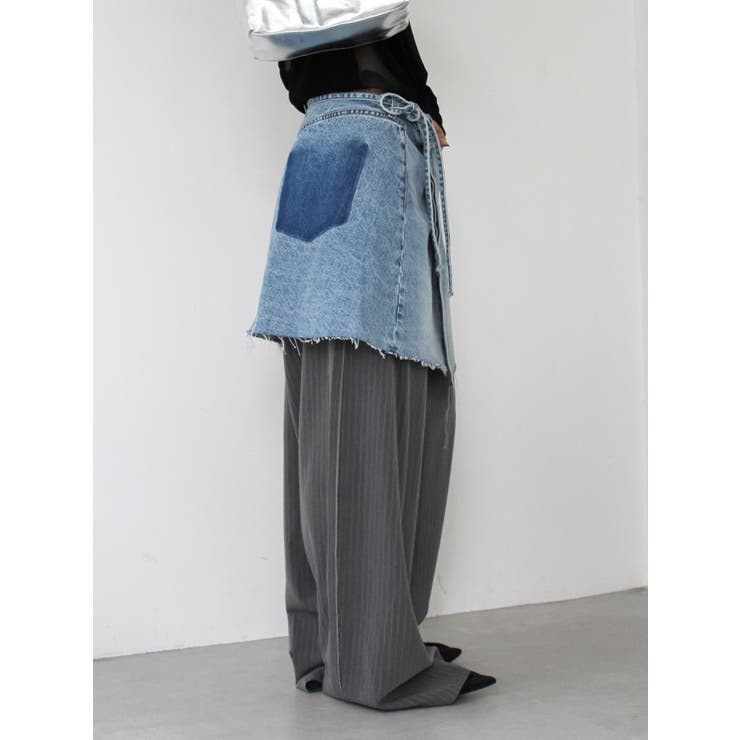 ポケットデザインデニムラップスカート | Ungrid | 詳細画像12 