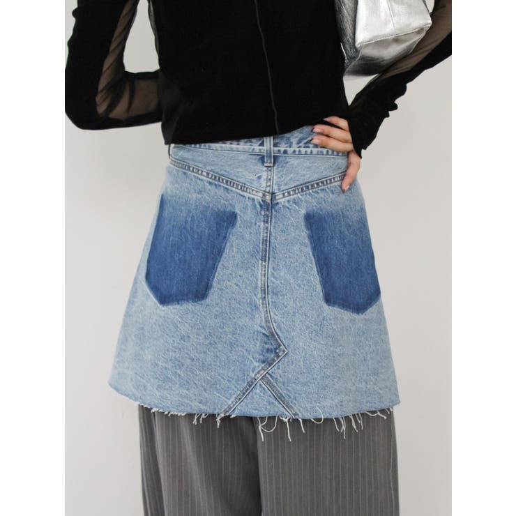 ポケットデザインデニムラップスカート | Ungrid | 詳細画像14 