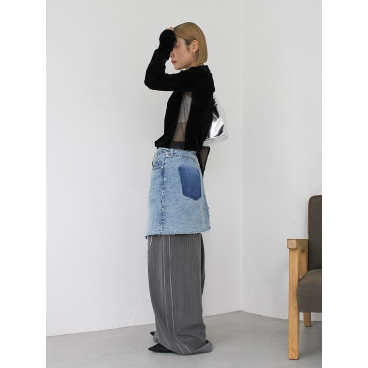 ポケットデザインデニムラップスカート | Ungrid | 詳細画像16 