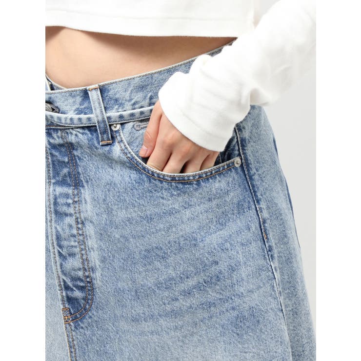 ポケットデザインデニムラップスカート | Ungrid | 詳細画像25 