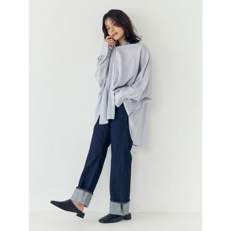 ハイウエストロールアップスリムデニム | Ungrid | 詳細画像11 