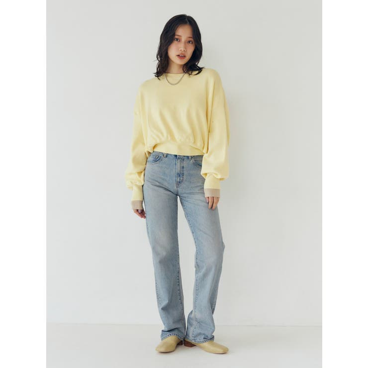 ハイウエストロールアップスリムデニム | Ungrid | 詳細画像13 