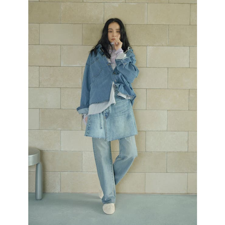 ハイウエストロールアップスリムデニム | Ungrid | 詳細画像2 