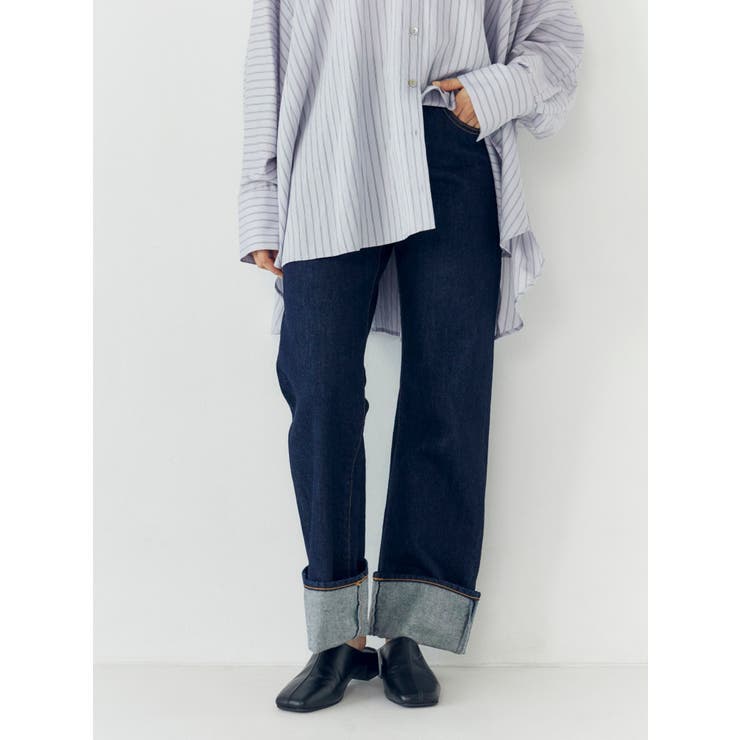 ハイウエストロールアップスリムデニム | Ungrid | 詳細画像8 