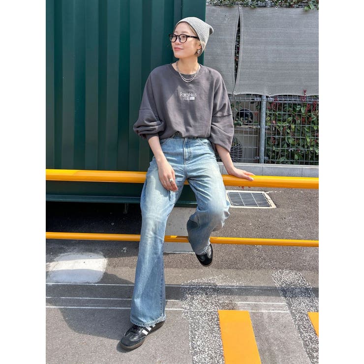 ハイウエストオーガニックコットンルーズデニム | Ungrid | 詳細画像3 