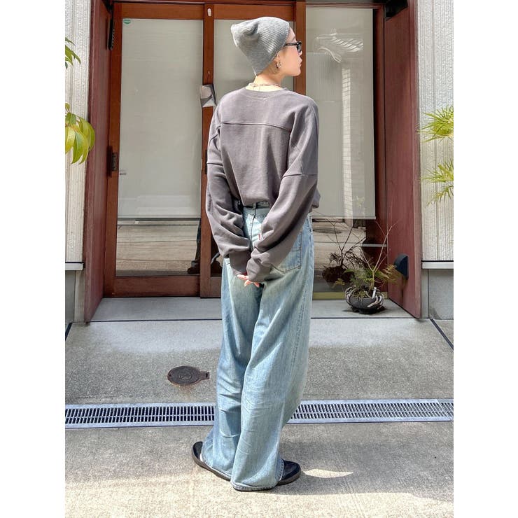 ハイウエストオーガニックコットンルーズデニム | Ungrid | 詳細画像4 