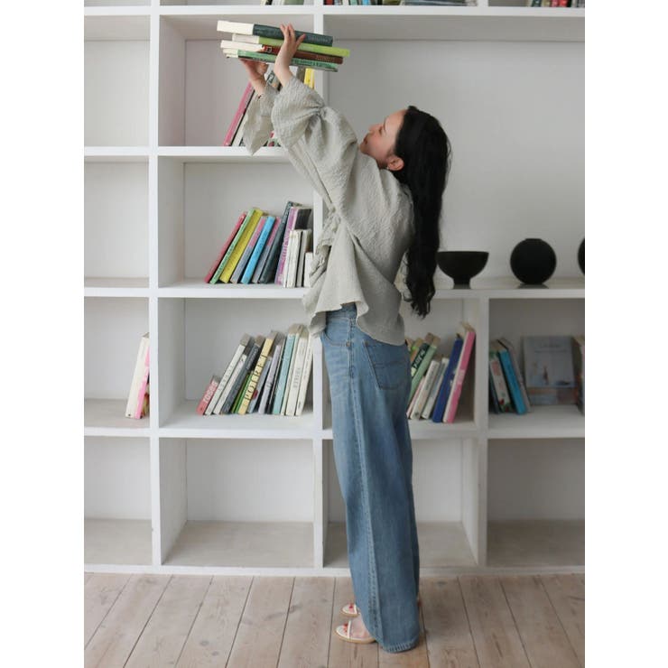 ハイウエストオーガニックコットンルーズデニム | Ungrid | 詳細画像7 