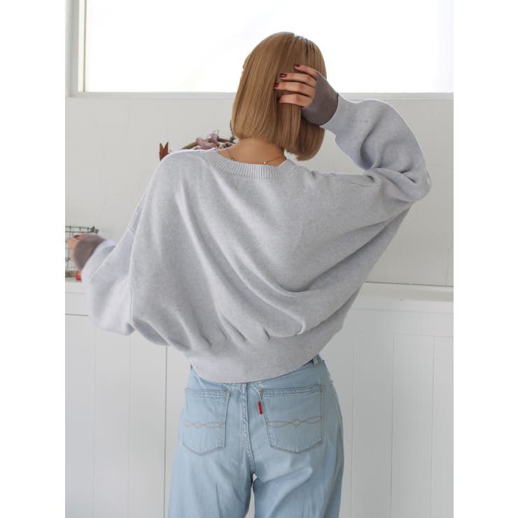 コットン混ショートルーズニット | Ungrid | 詳細画像10 