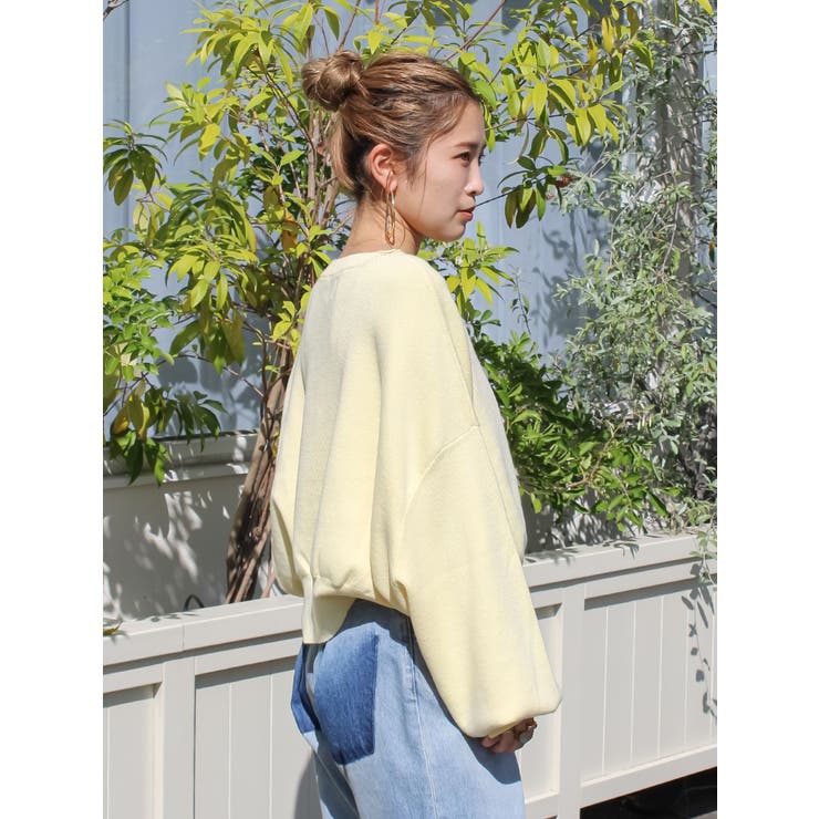 コットン混ショートルーズニット | Ungrid | 詳細画像15 