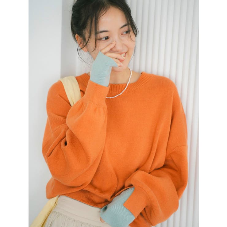 コットン混ショートルーズニット | Ungrid | 詳細画像4 