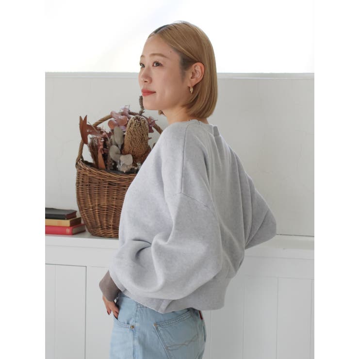 コットン混ショートルーズニット | Ungrid | 詳細画像9 