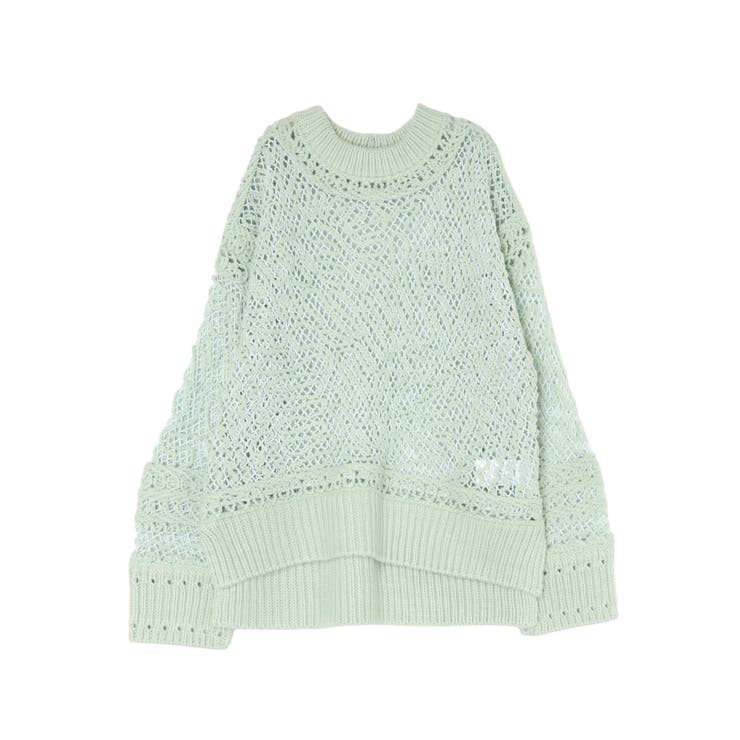 レーシー刺繍ルーズニット | Ungrid | 詳細画像35 