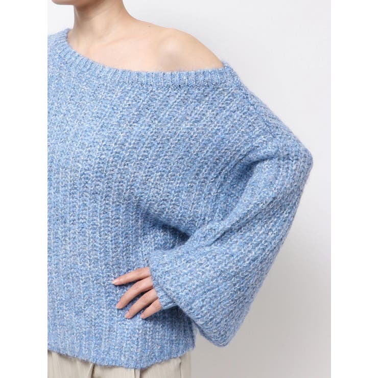 オフショルラメルーズニット | Ungrid | 詳細画像7 