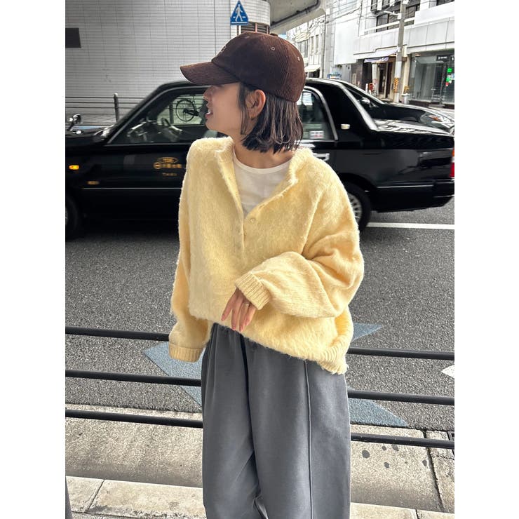 ヘンリーネック起毛ルーズニット | Ungrid | 詳細画像27 